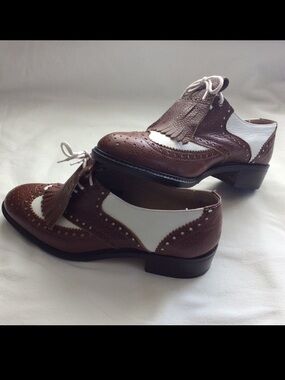 Kenneth Cole wing tip shoe removable kiltie sz 7 1/2